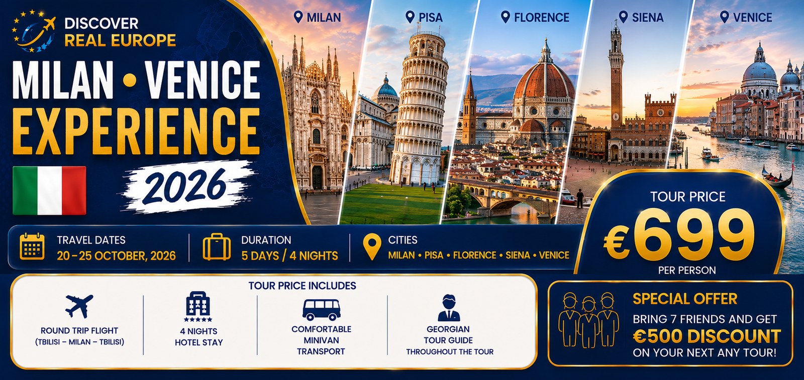 Milan – Venice Experience 2026