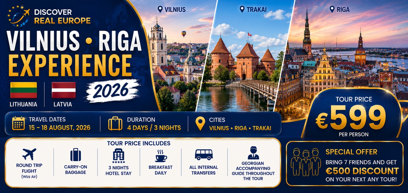 Vilnius – Riga Experience 2026